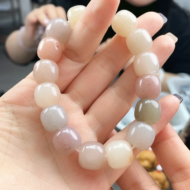 密玉（石英质玉）老型珠手串未镶嵌