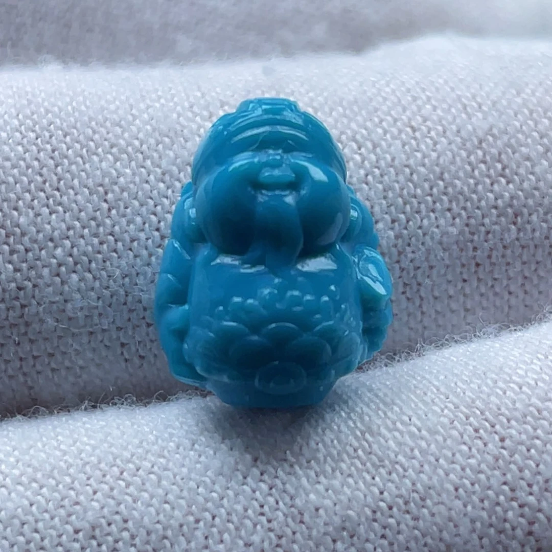 未镶嵌绿松石珠宝奇石卡9-12-7