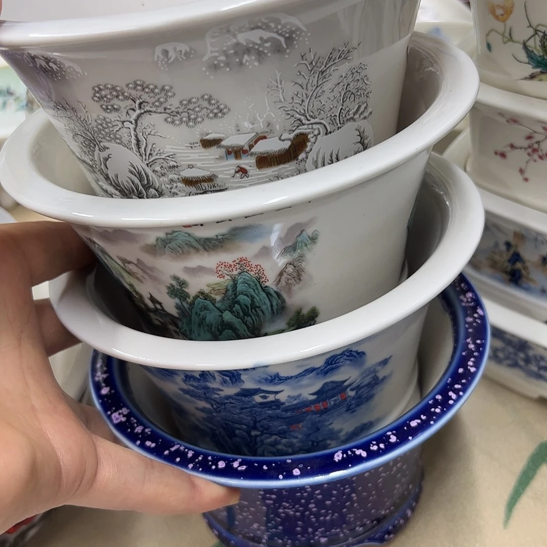 粗砂花盆江*春689号瑕疵4个15/8cm