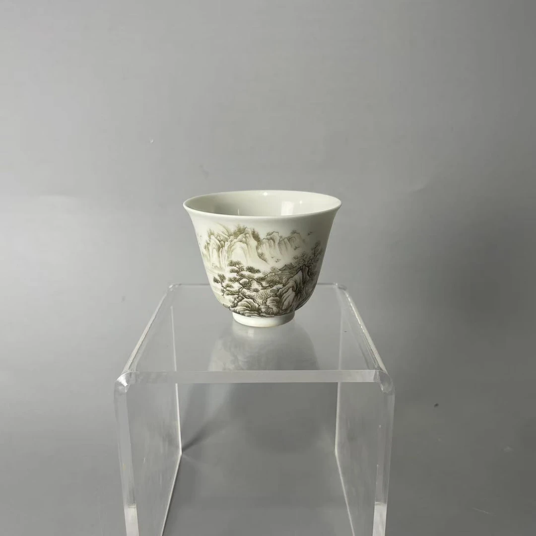 墨彩 山水杯一个