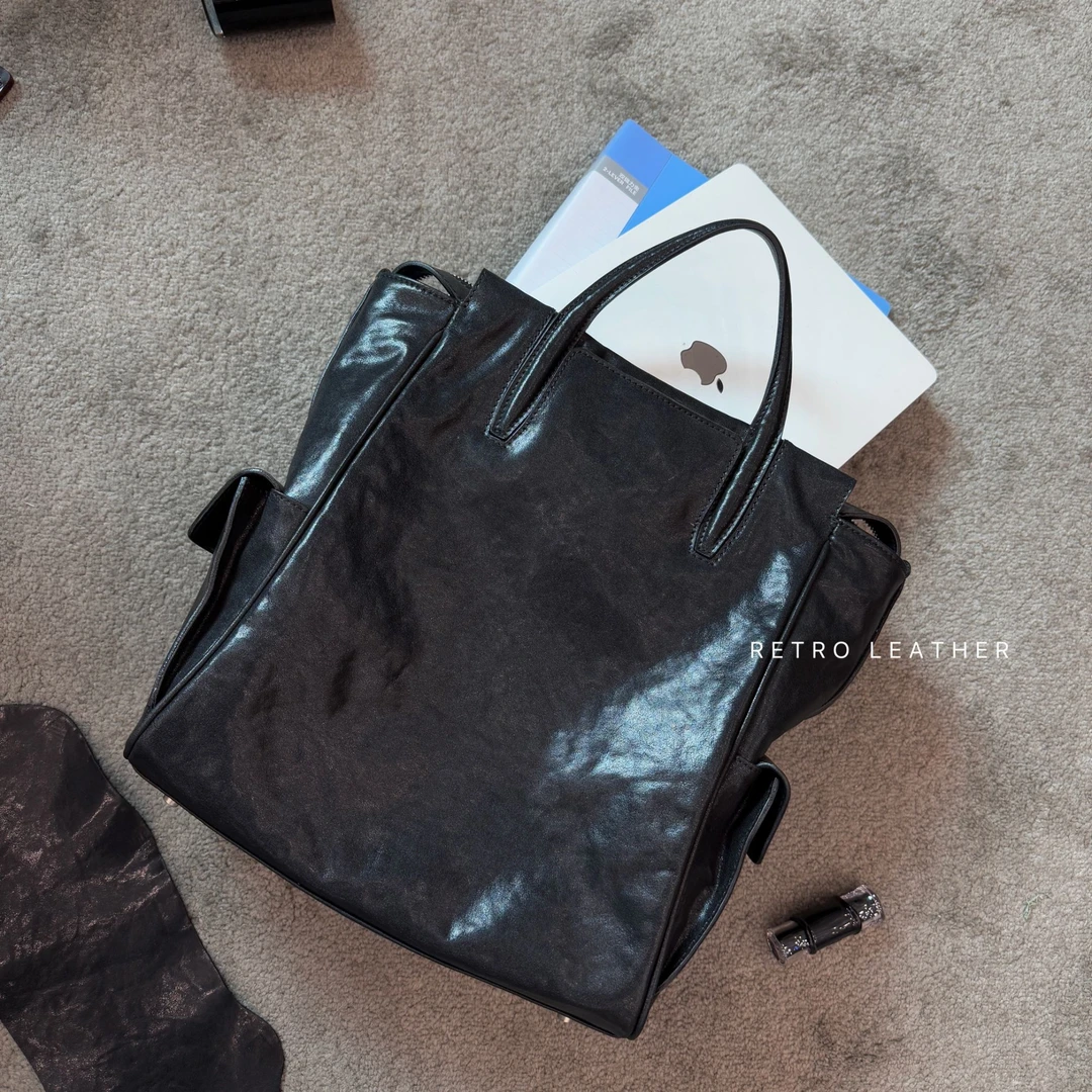 NANGE 定制/ 【毒液】 双肩包头层水晶植鞣牛皮