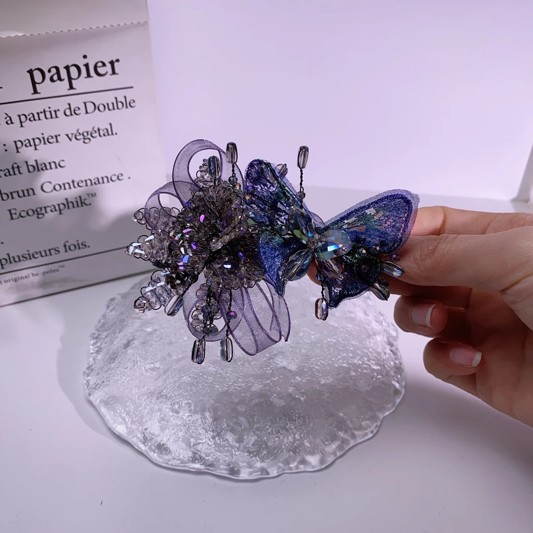 A8182紫莹轻奢发饰《鸭夹》