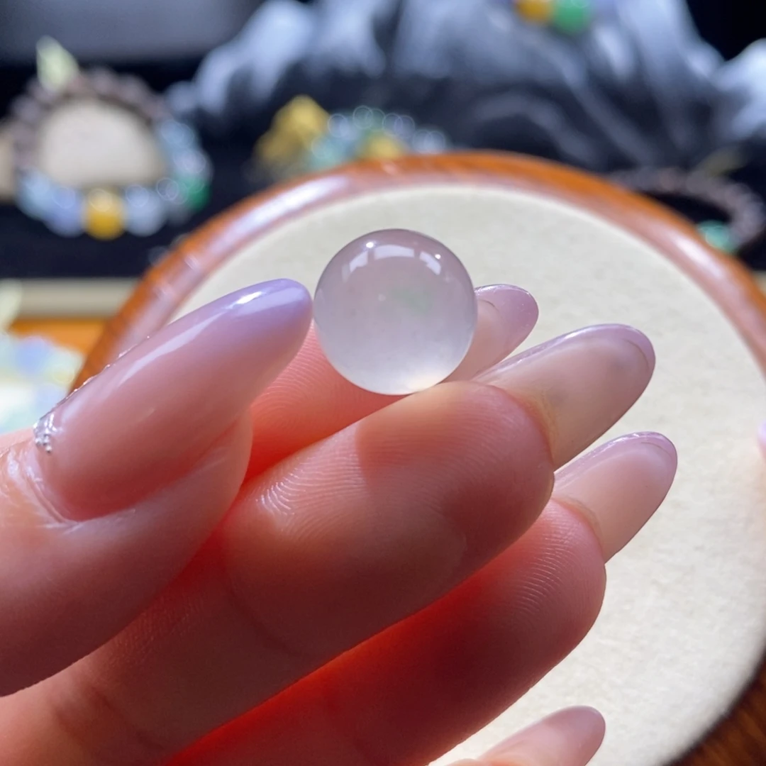 颈饰未镶嵌翡翠翡翠冰茶飘绿珠