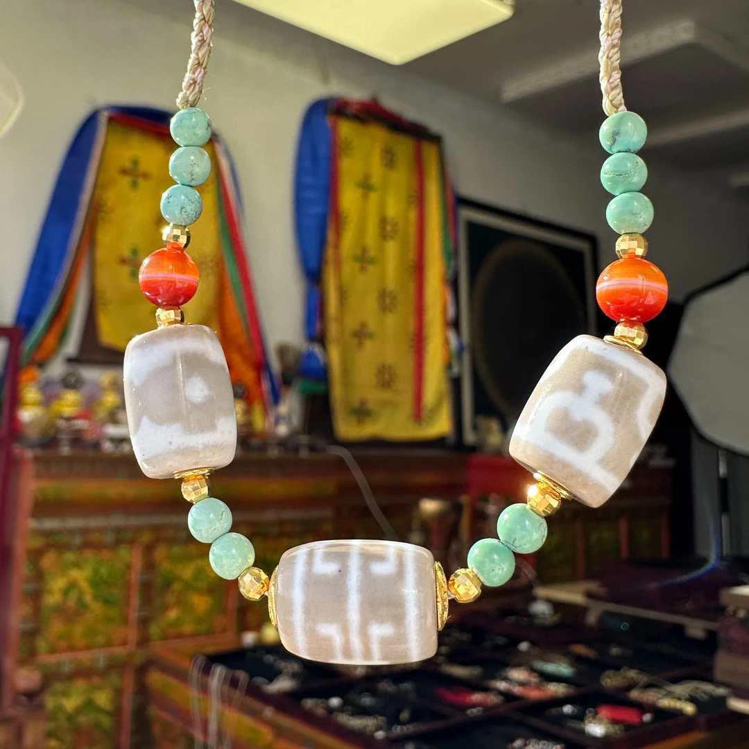 18k多宝珠珠绿松项链（拉萨直发）DU250316301