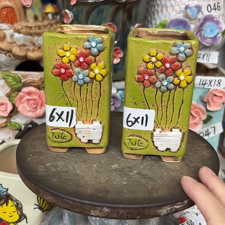 紫砂花盆粗陶材质多肉花盆