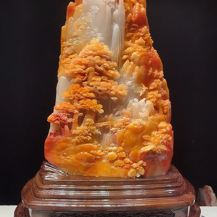 梦***牛寿山石山水画作品欣赏