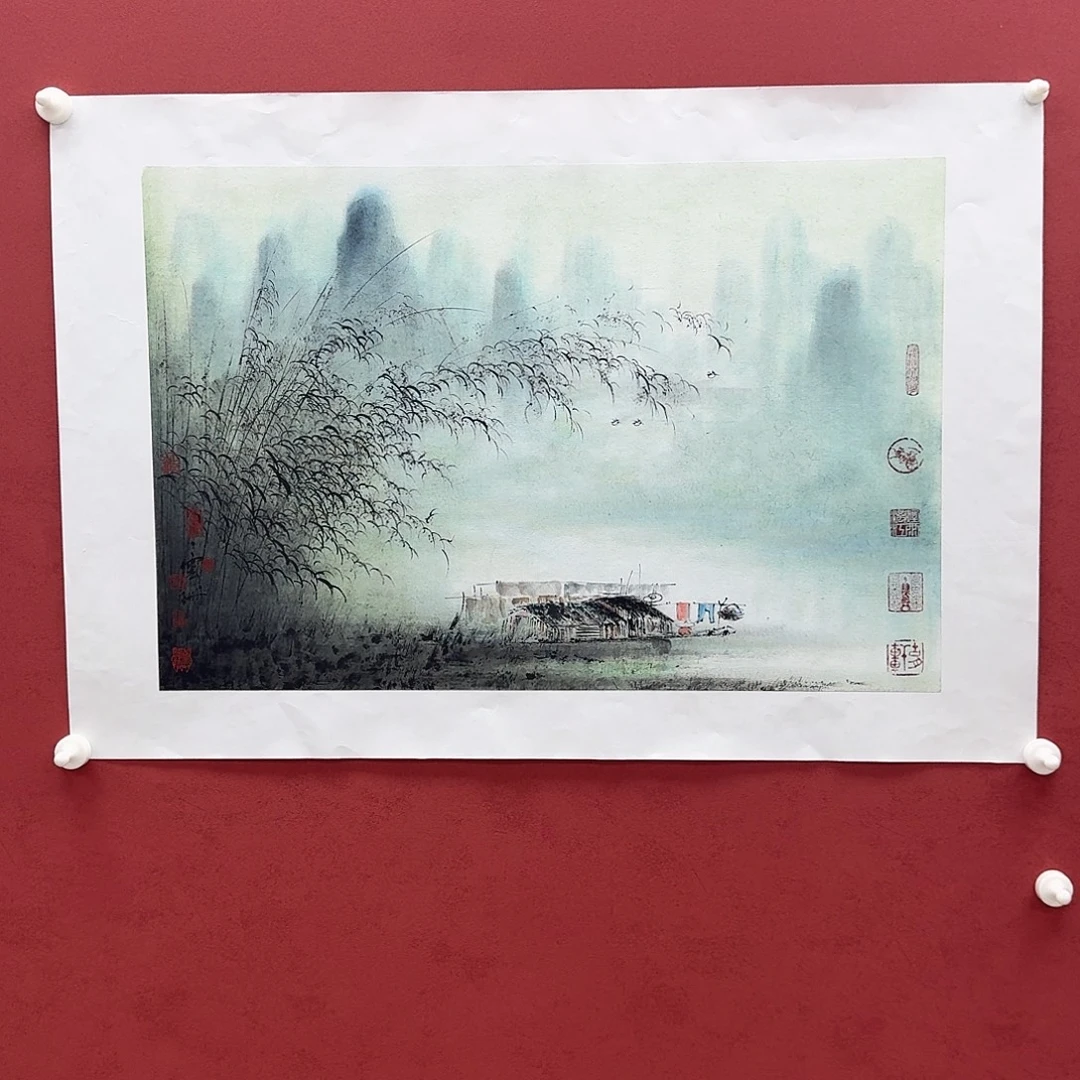 国画国画作品欣赏四尺三开