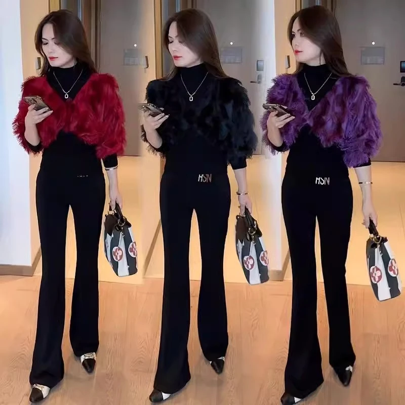 黑色长袖t恤女装洋气小衫2024春季新款显瘦上衣小个子百搭打底衫