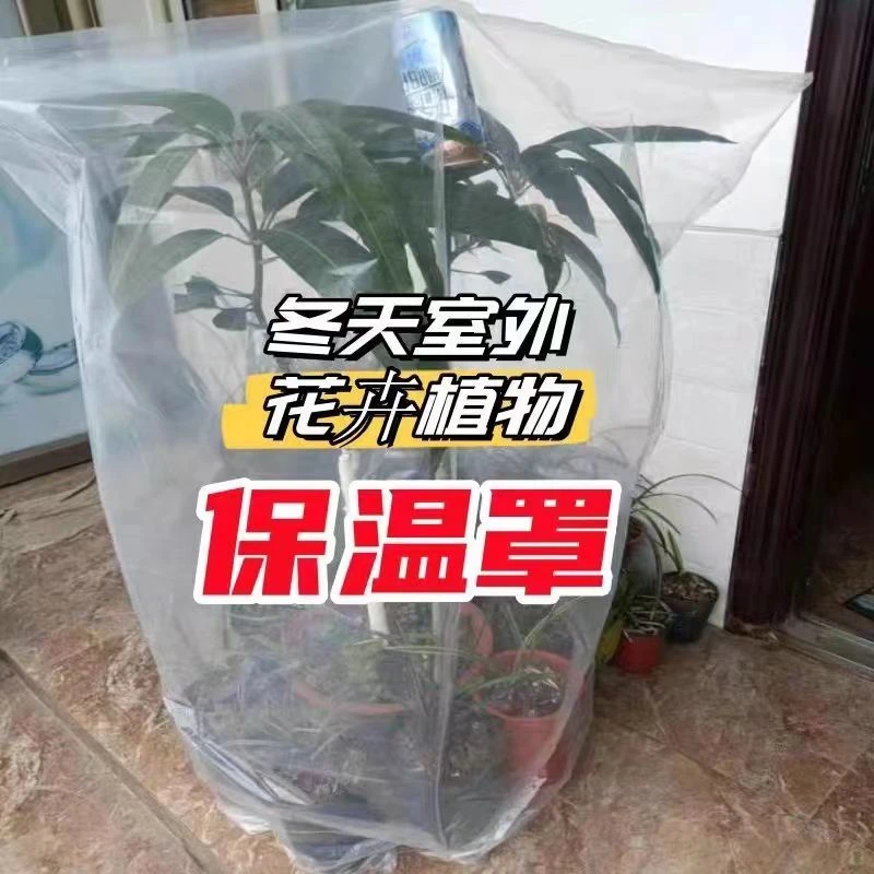 绿植物防冻保温袋塑料膜花卉盆栽过冬保护罩树木防寒布PE袋透明袋