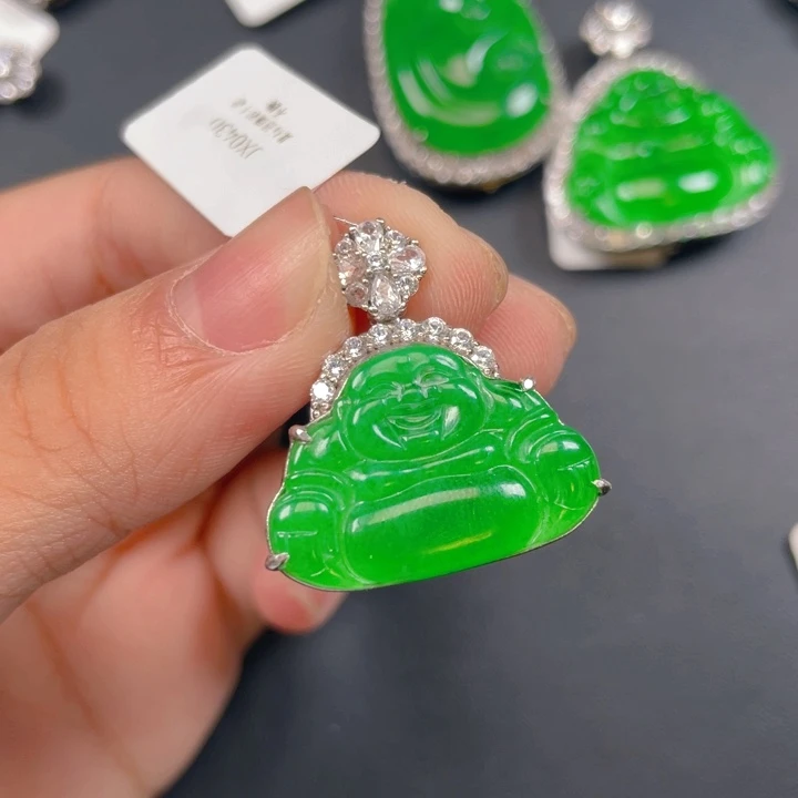 【闪购商品】颈饰银S925镶嵌翡翠翡翠