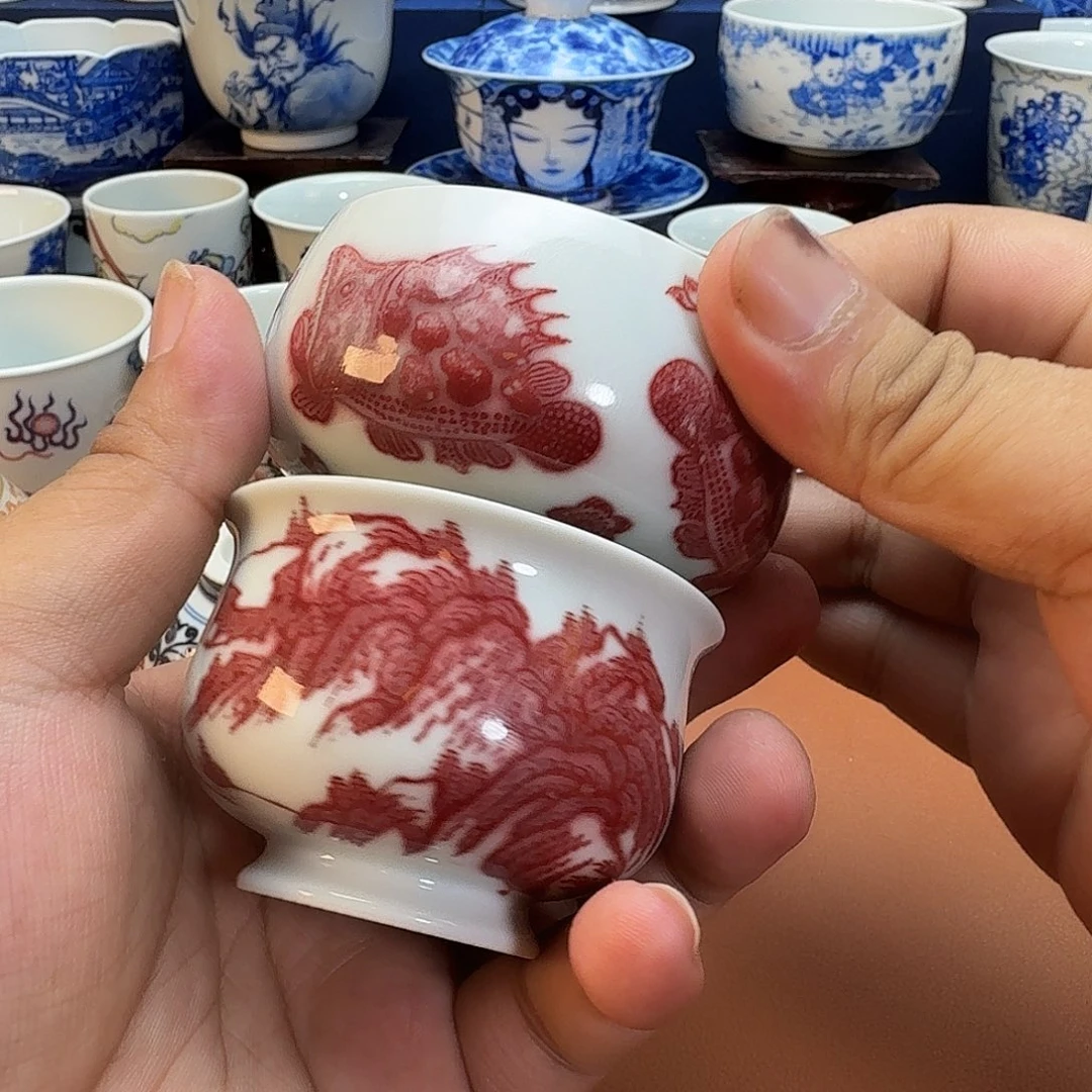 不***.杯子景德镇全手工手绘陶瓷