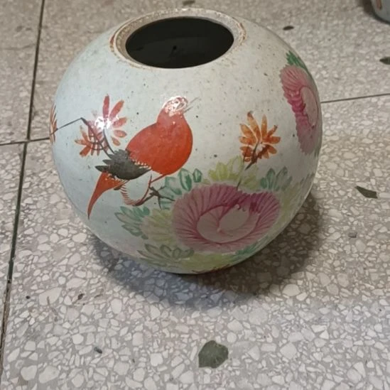 瓷片粉彩陶瓷摆件粉彩陶瓷摆件粉彩陶瓷