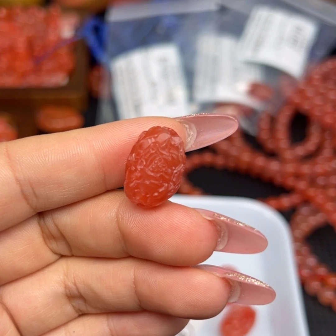 南红玛瑙未镶嵌吊坠(不含链)