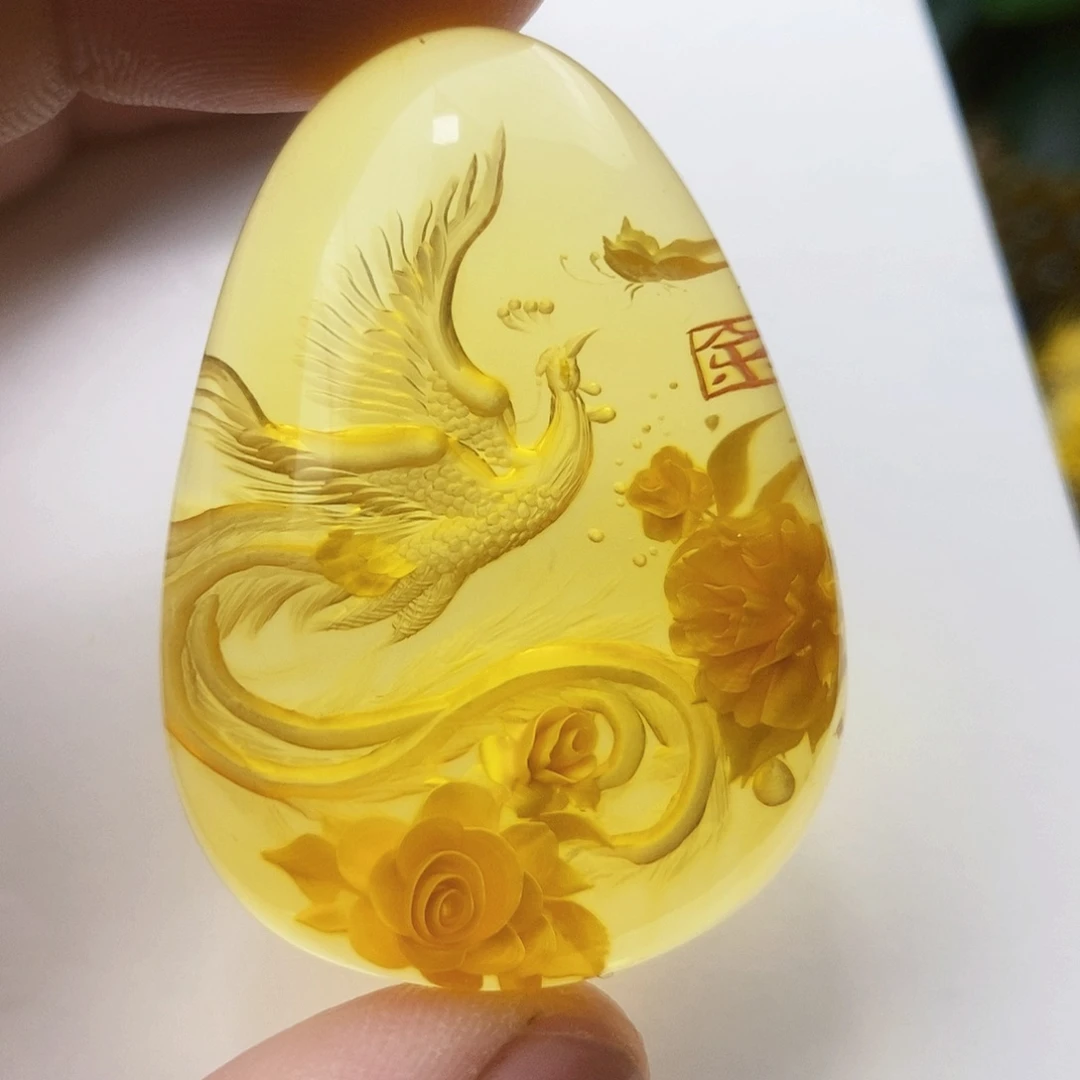 【闪购商品】金珀吊坠(不含链)未镶嵌