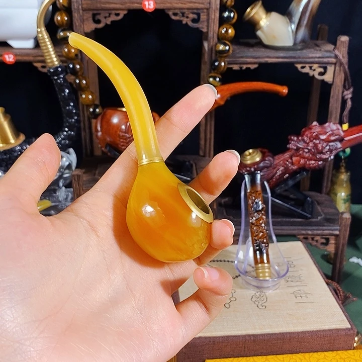 高端定制金丝楠烟嘴
