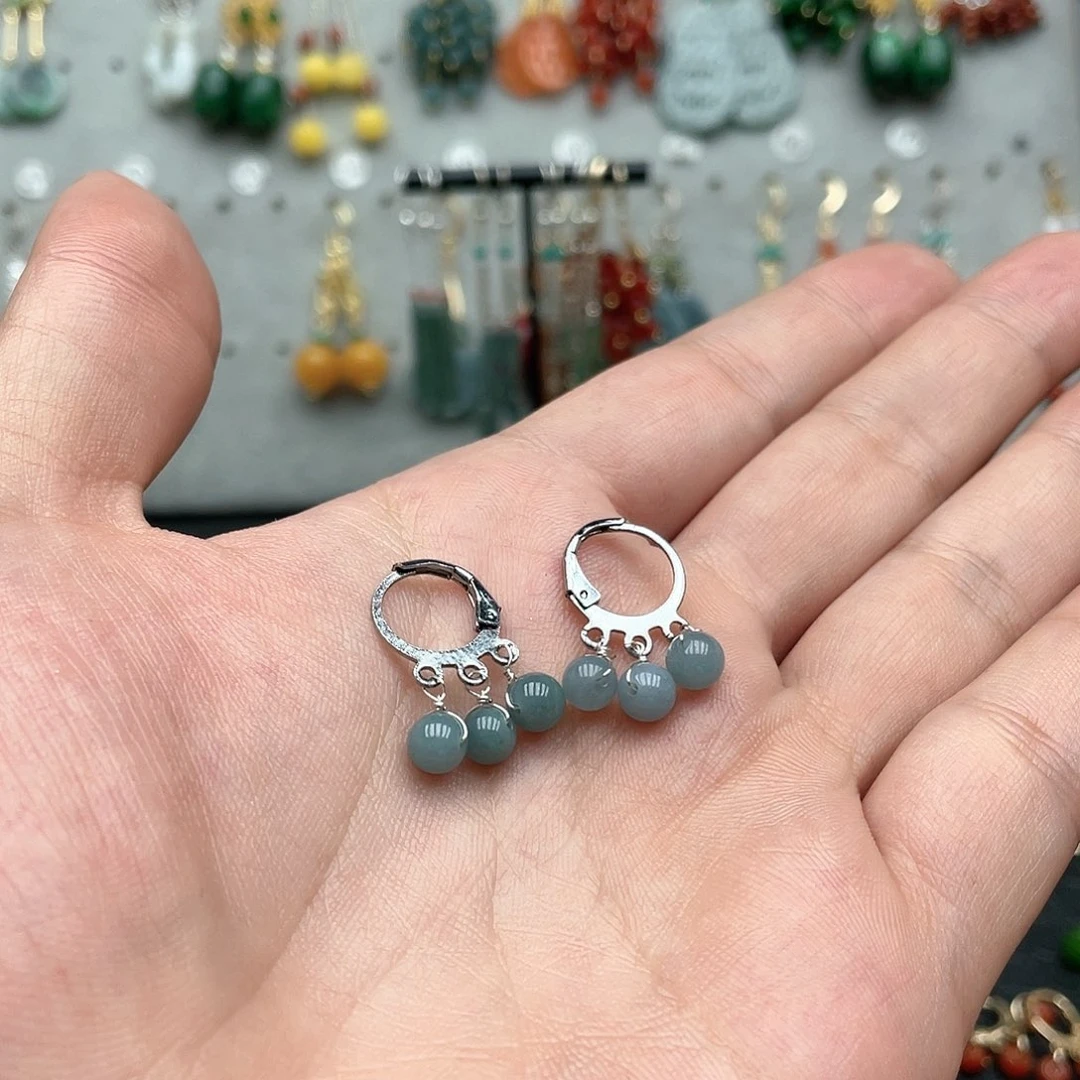 翡翠合金耳饰010