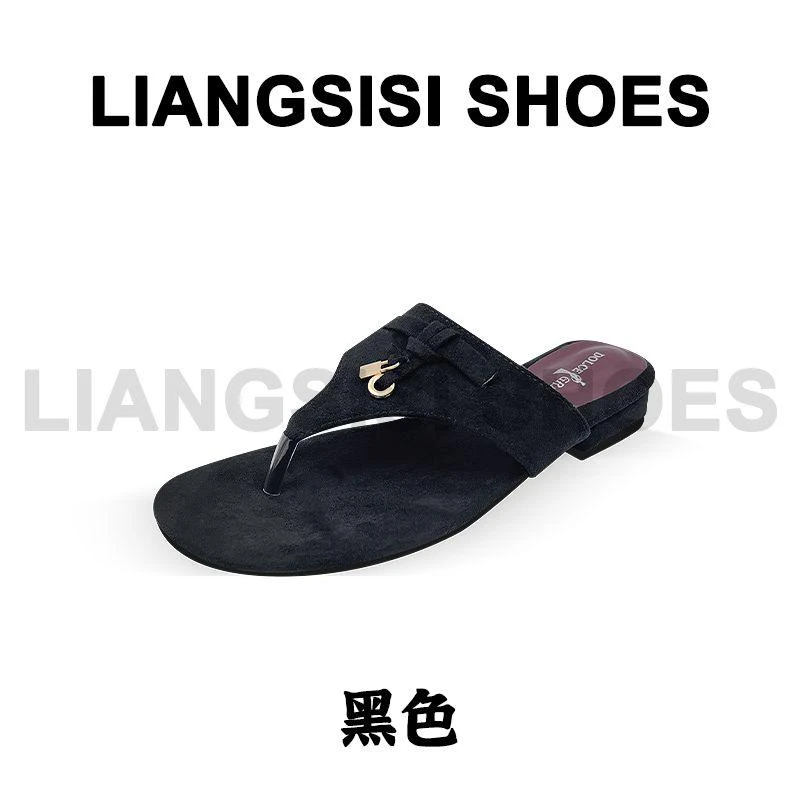 梁思思SHOES夏季新款平底时尚沙滩厚底人字拖-8273
