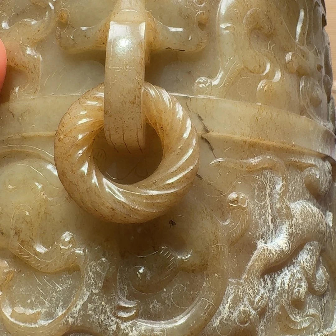 和田玉未镶嵌挂件