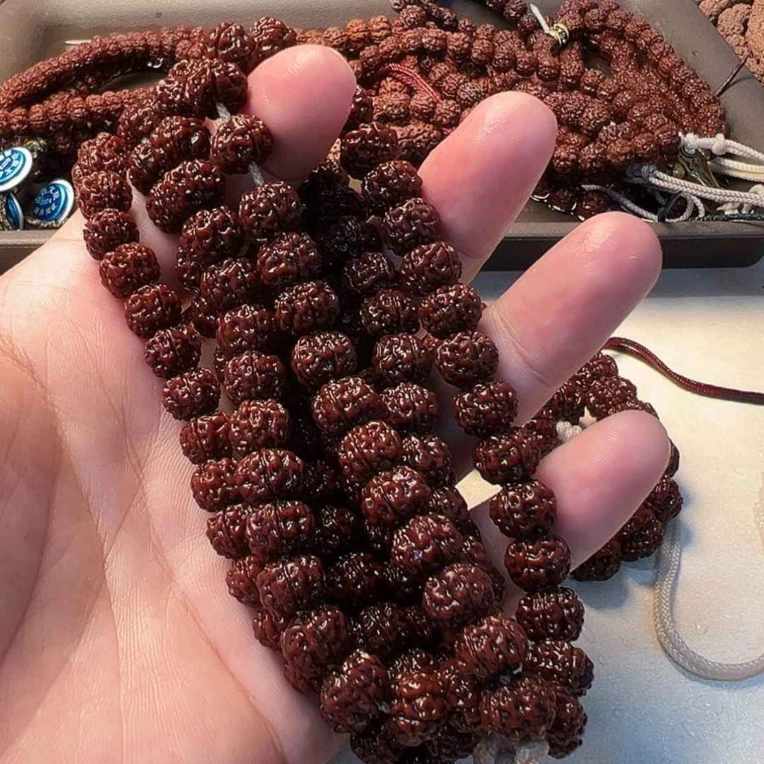 金刚菩提吊坠红方印手持10