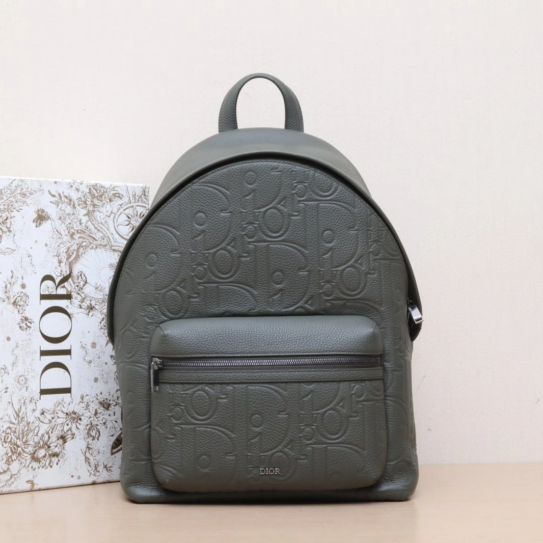 99新 DIOR/迪奥 【娇】 Rider 双肩包 全皮压纹 P225174867