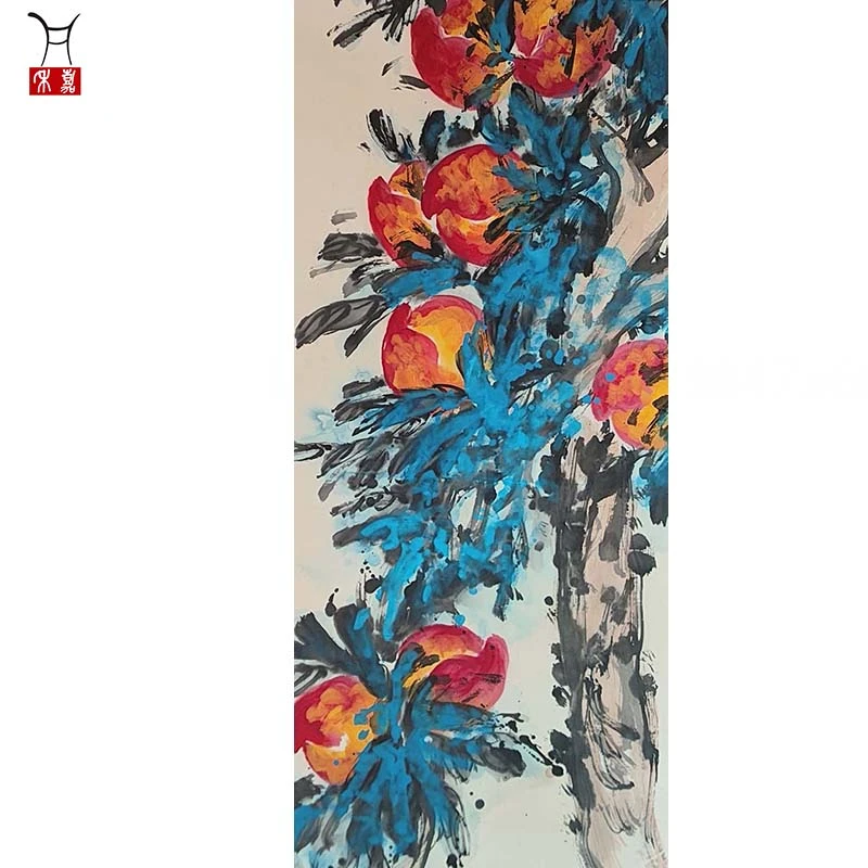 L1035桃立轴47x68/2.9平尺