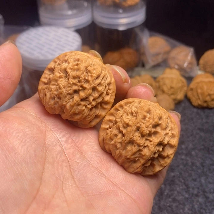 吊坠文玩核桃38雨花石