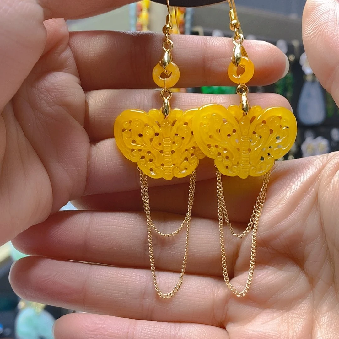 未镶嵌翡翠耳饰翡翠