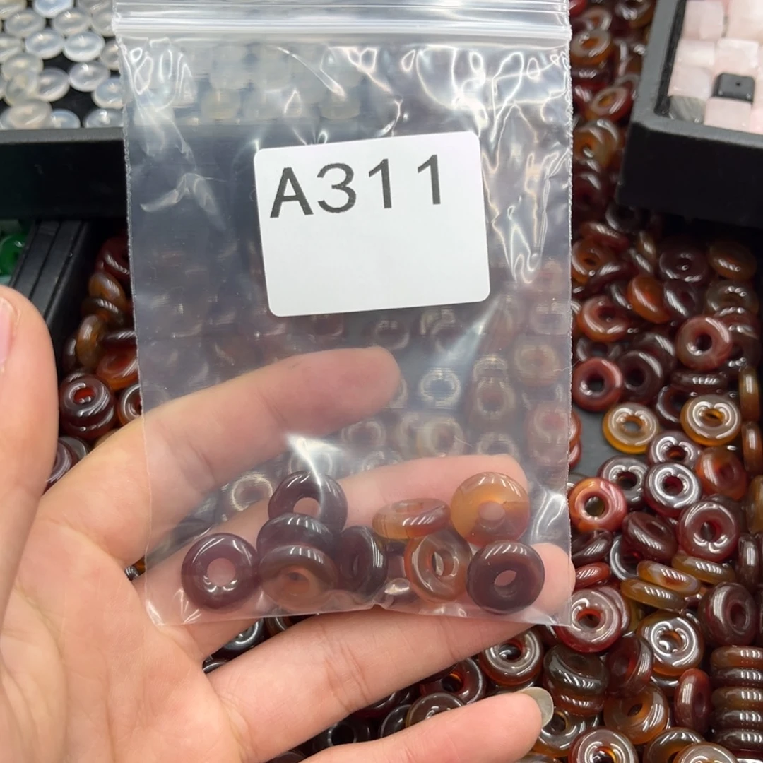 红***】玛瑙/玉髓合金颈饰