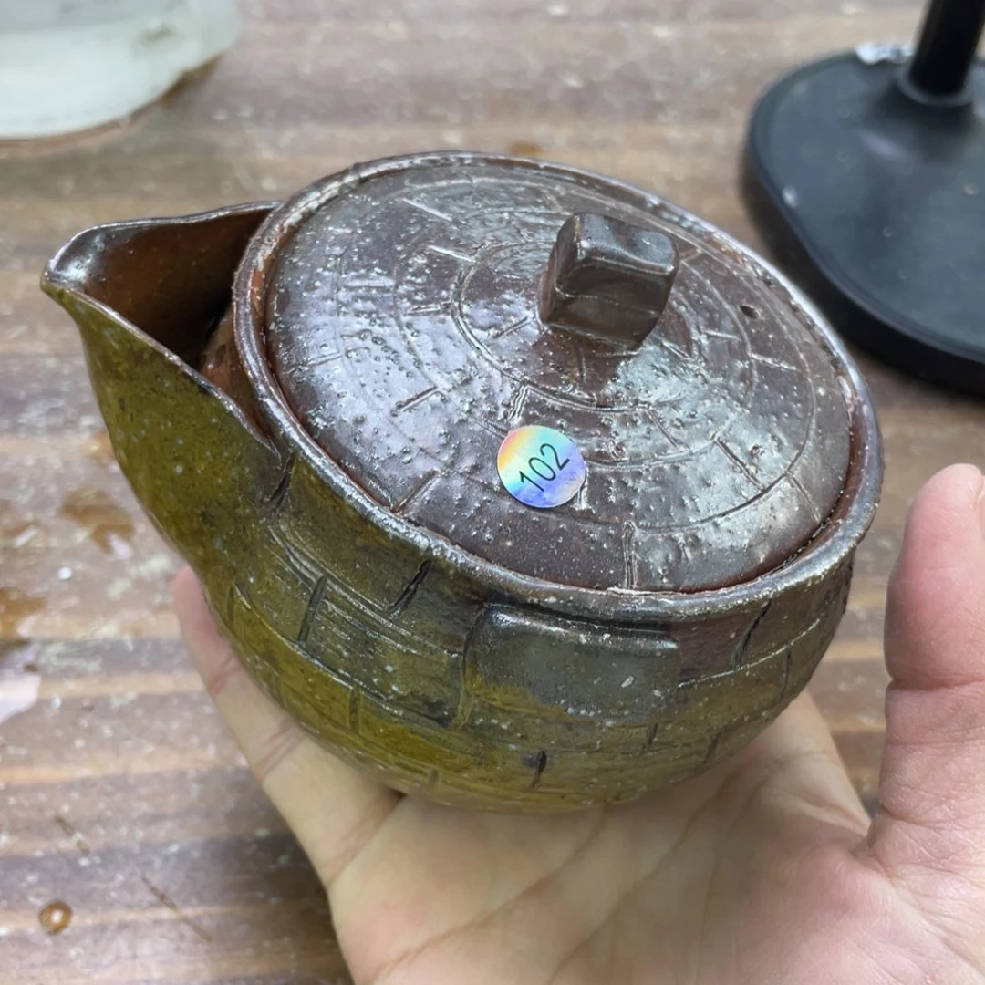 陶纯手工柴烧茶壶茶具