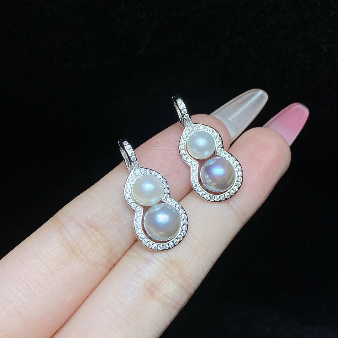 【小北好物】S925银海水珍珠吊坠约6-7mm【多样性发一件】QJ12X39