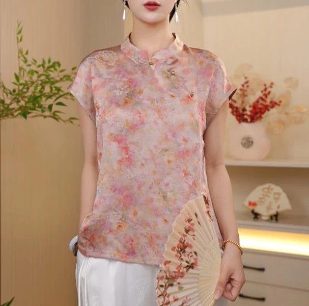 【胭脂】新中式复古国风百搭气质上衣小衫女