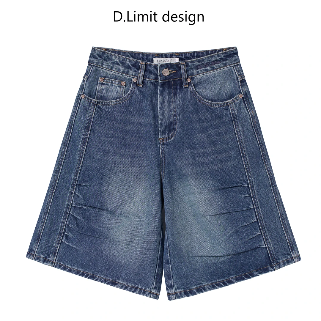【D.Limit design】A字版型显瘦显高牛仔中裤DLKKW004