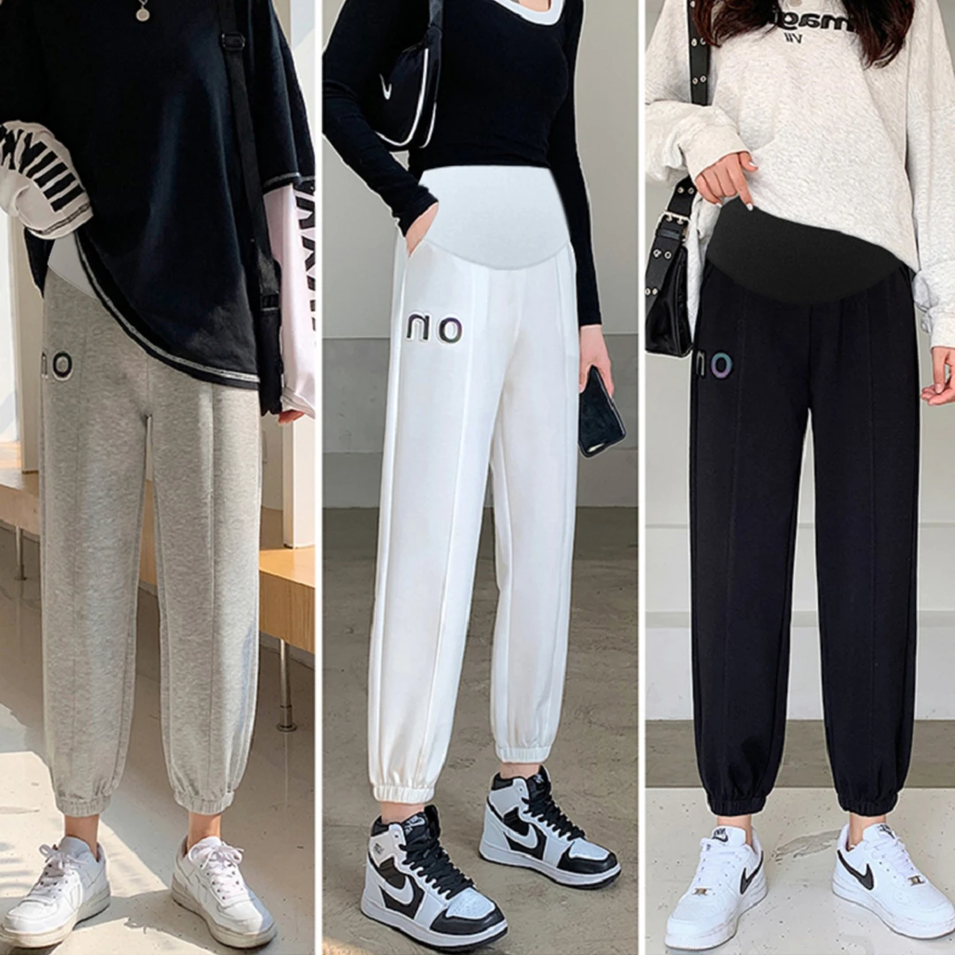 孕妇裤孕妇裤春秋季显瘦春季束脚裤孕妇装春天休闲托腹裤春装舒适