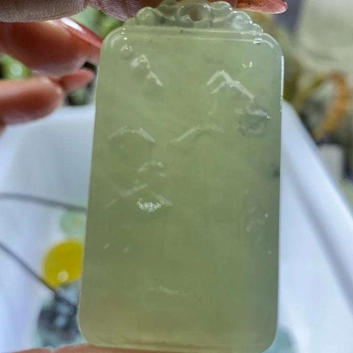 岫玉未镶嵌岫玉吊坠