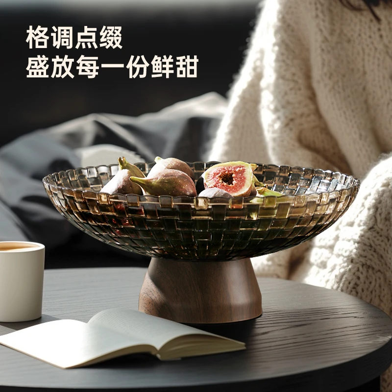 【半岛良品】水果盘客厅茶几家用新年坚果零食盘轻奢干果盘精致沥水