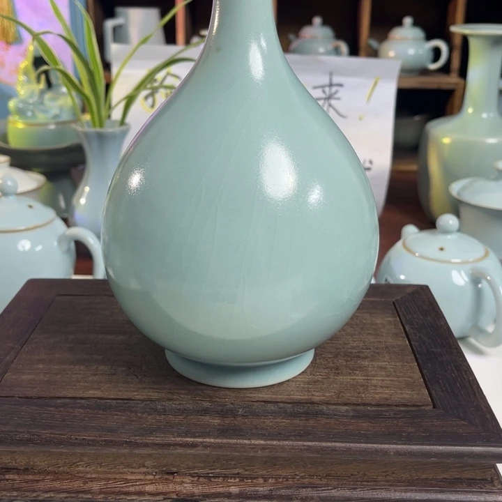 汝州原矿原釉微瑕203有矿斑