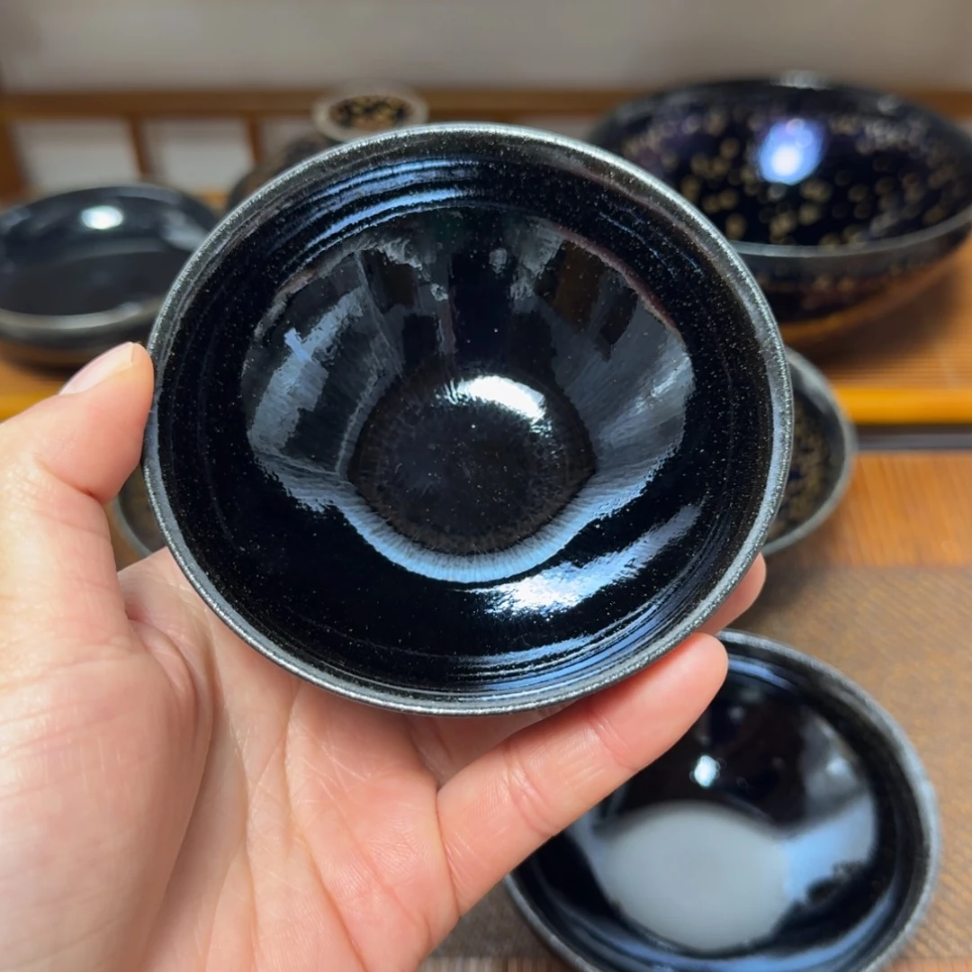 茶盏赔****R建盏手工制作主人杯茶杯