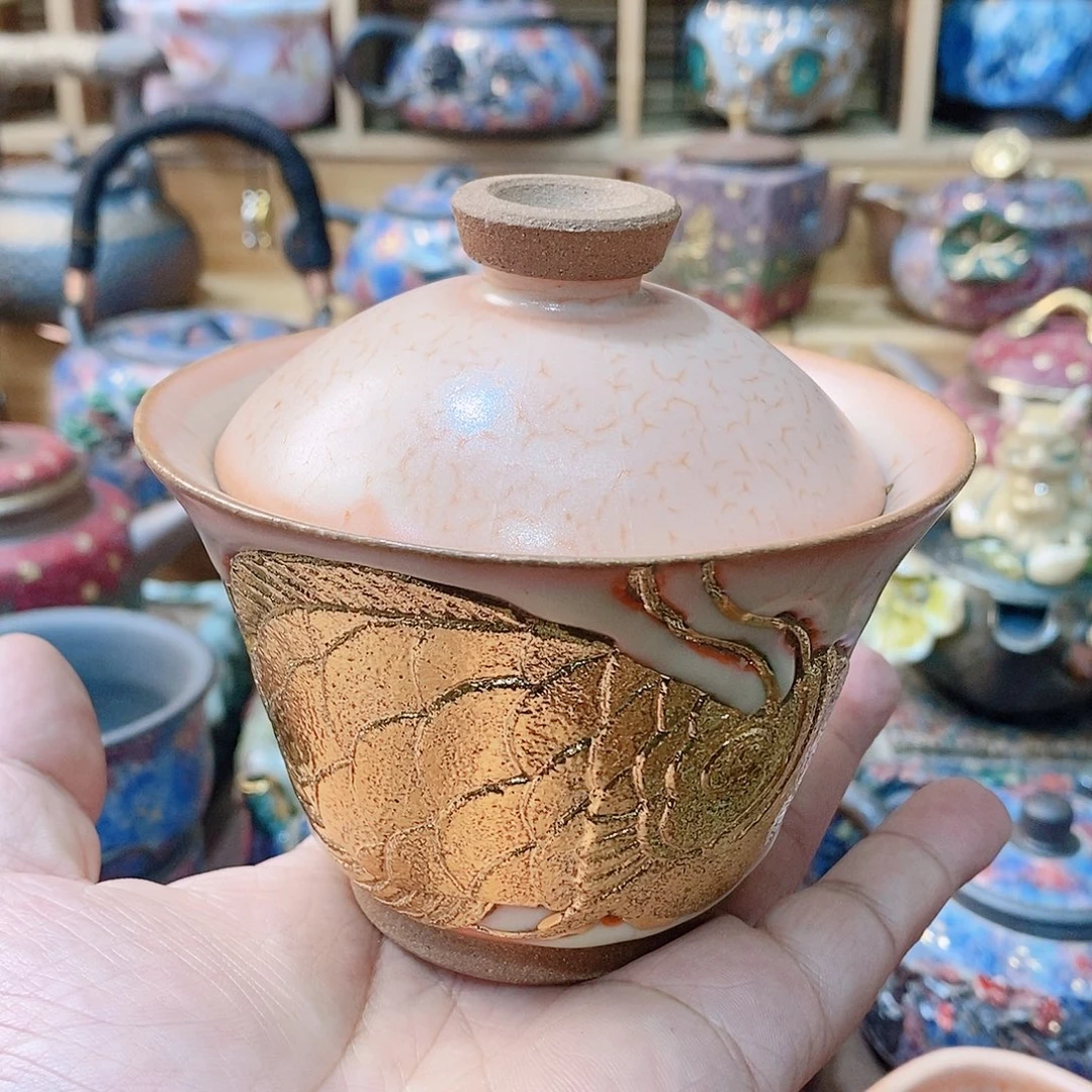 *****粗陶志野柴烧茶器