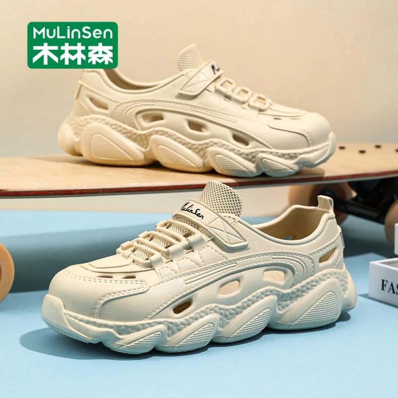 木林森洞洞鞋2025夏季新款两用开车凉拖鞋防滑踩屎感软底包头拖男