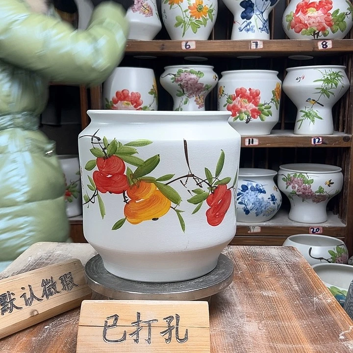 摆件电饭煲四字款新款陶瓷陶瓷