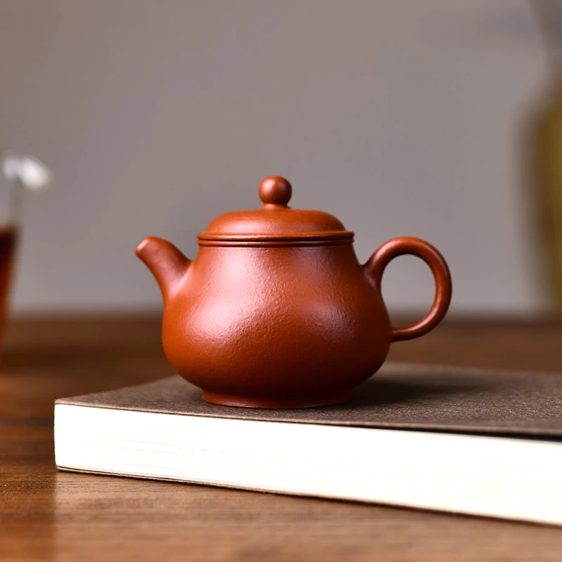 宜兴原矿朱泥潘壶100cc