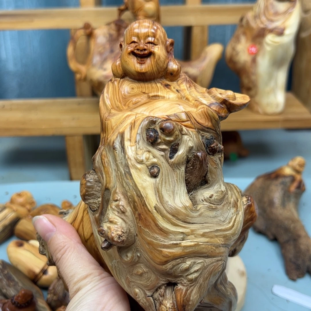 语***昕木崖柏木摆件手把件
