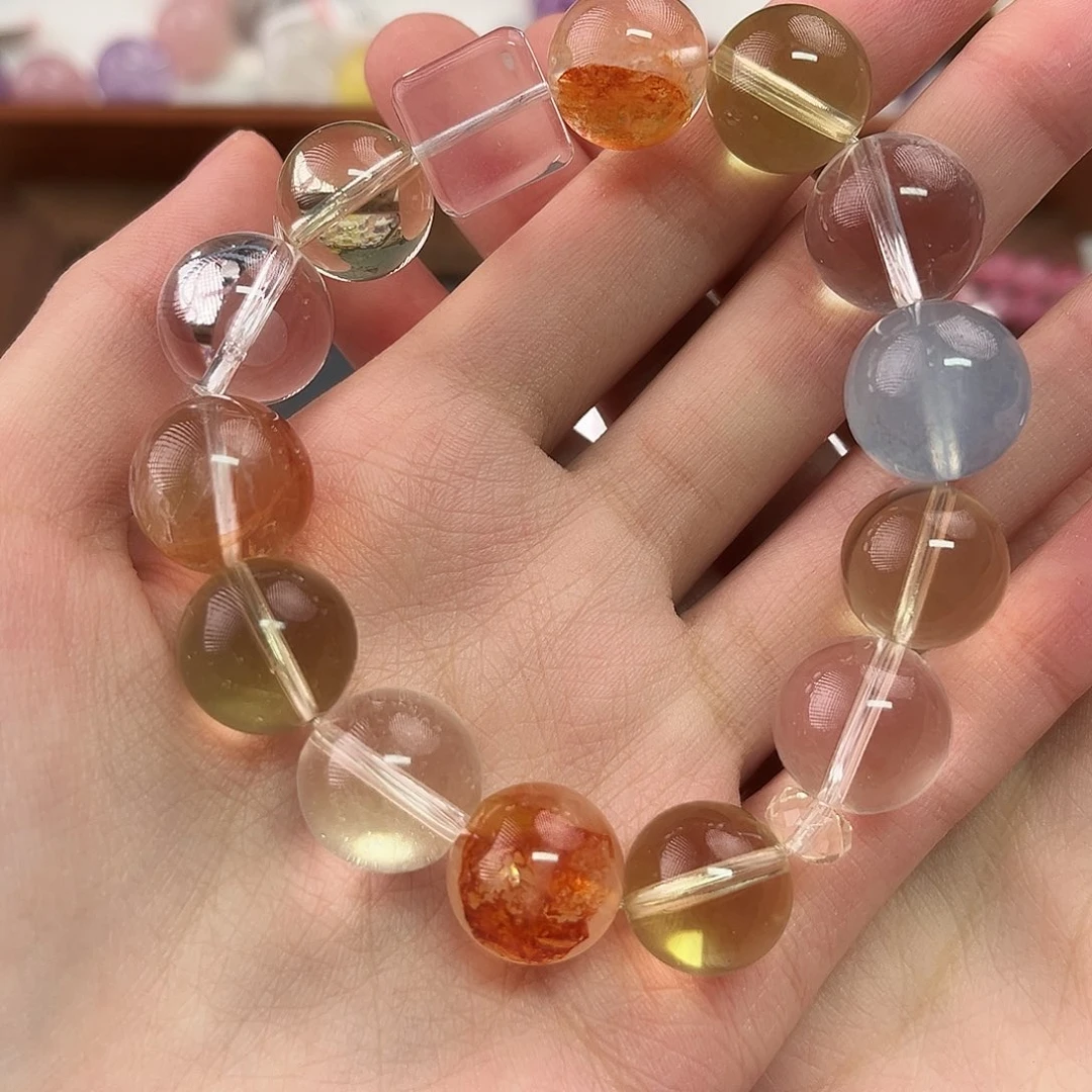 福***噢手链未镶嵌水晶多宝