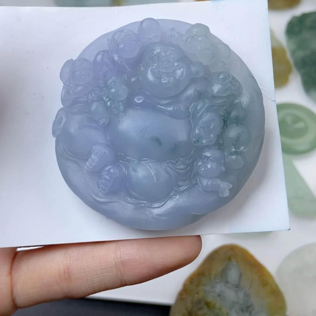 定制翡翠未镶嵌愿**忧佛