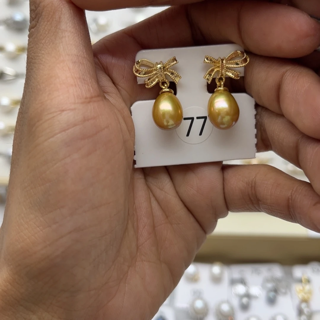 淡水珍珠戒指合金万*闪