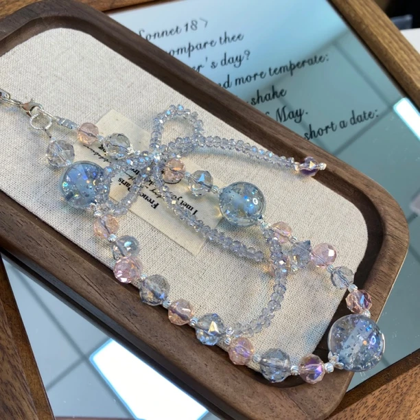 330粉蓝原创手机链