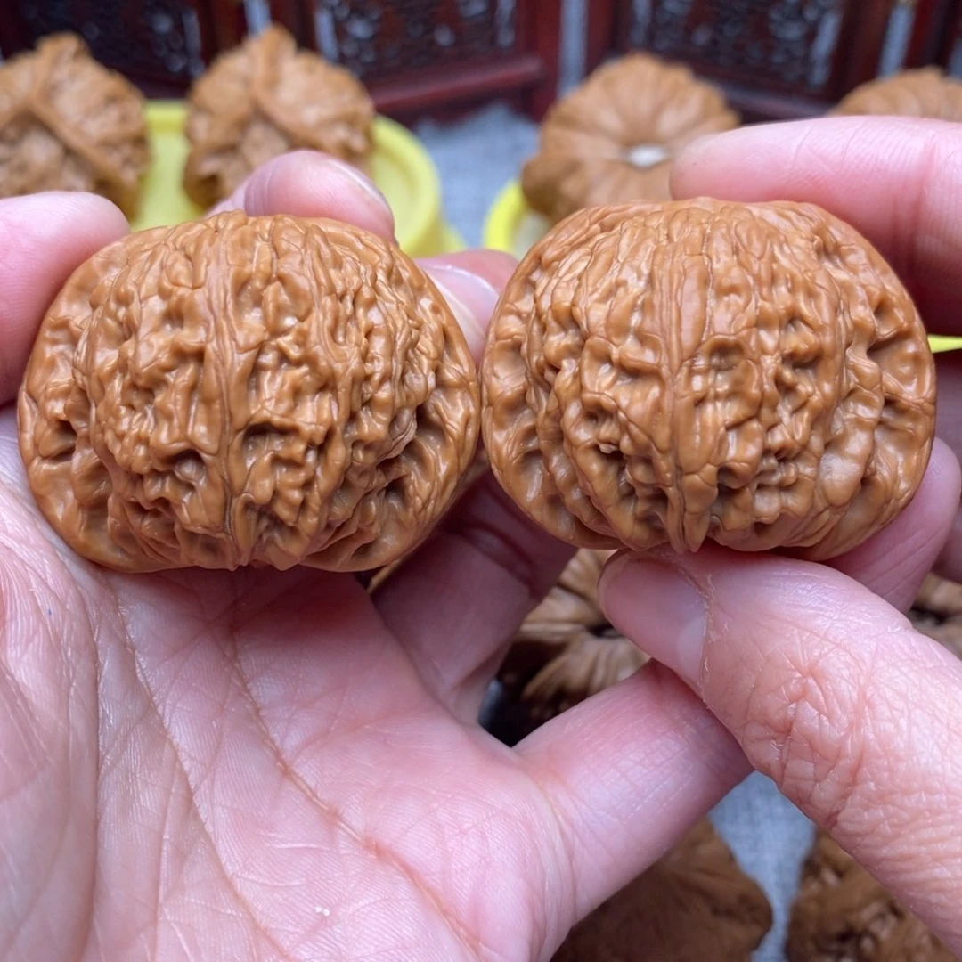 文玩核桃把件精品毕业山地正磨41尺