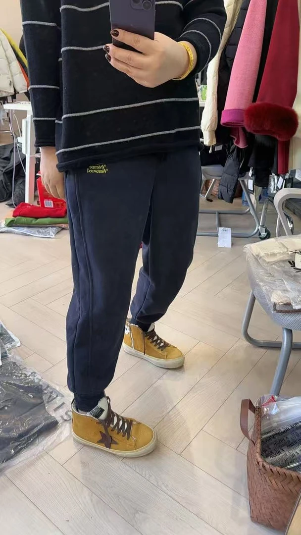 【WJ大码】冬款 玉 3056  蓝色休闲裤（3-6）