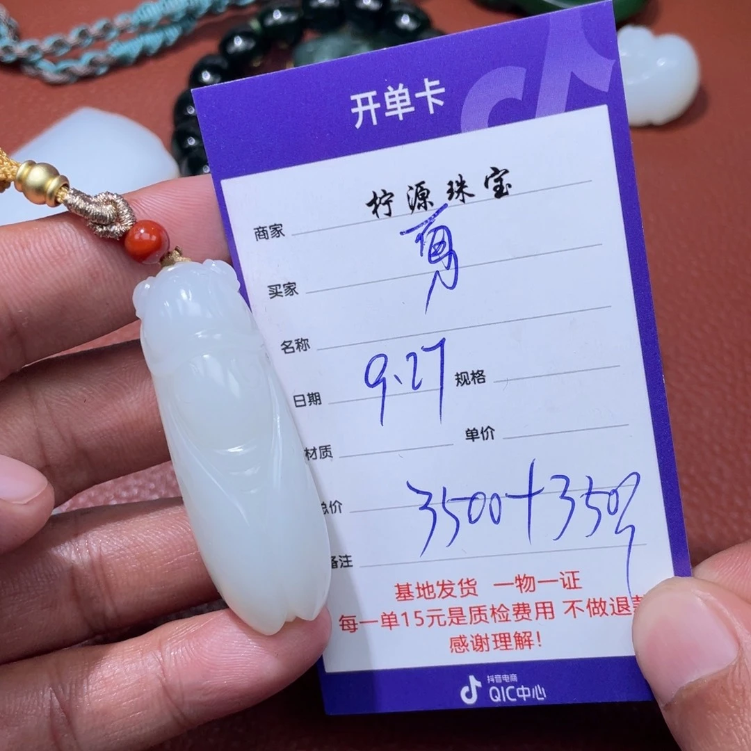勇***涯和田玉未镶嵌挂件
