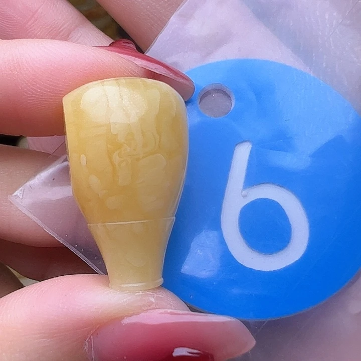 蜜蜡裸石未镶嵌微花粉 14mm 三通